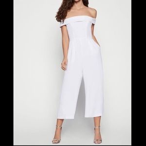 BCBGeneration Culotte Jumpsuit in White